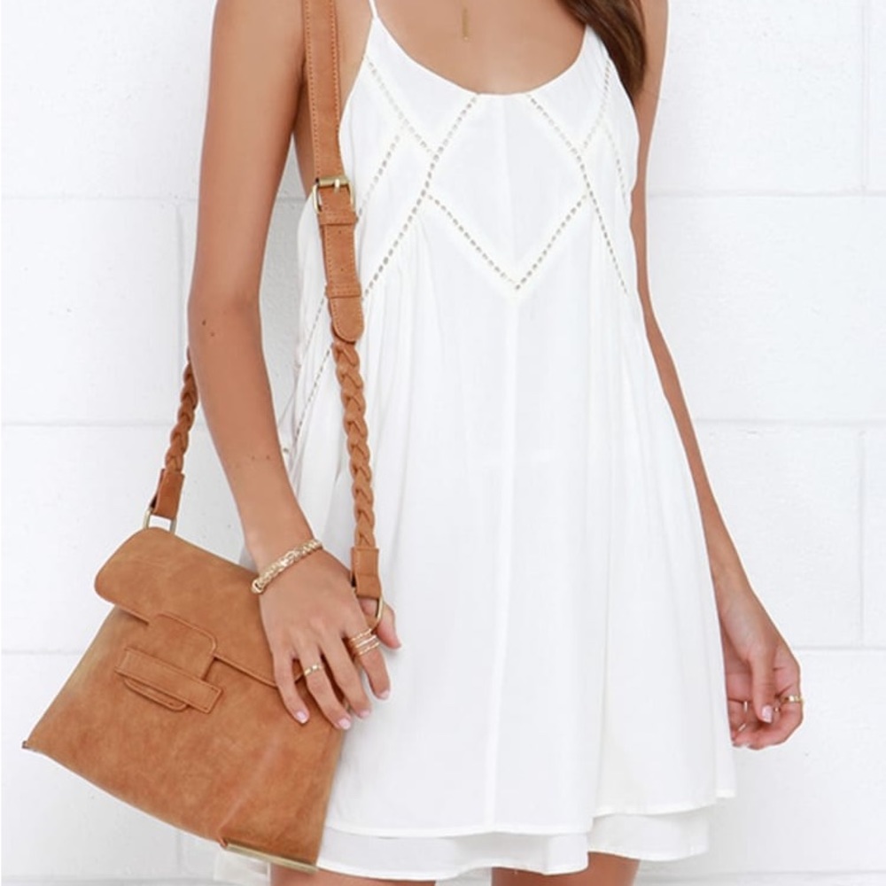 Lulu’s | White Ivory Slip Dress | Size XS | NWT - Picture 4 of 7